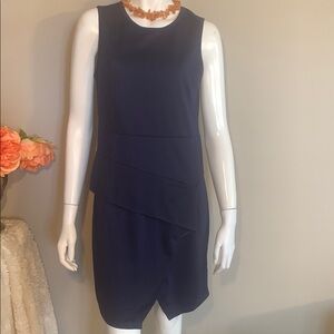 💙🦋Chic Navy Sleeveless Dress with ruffle XS/S